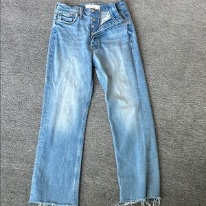 MOTHER Light Blue Flare & Wide Leg Jeans